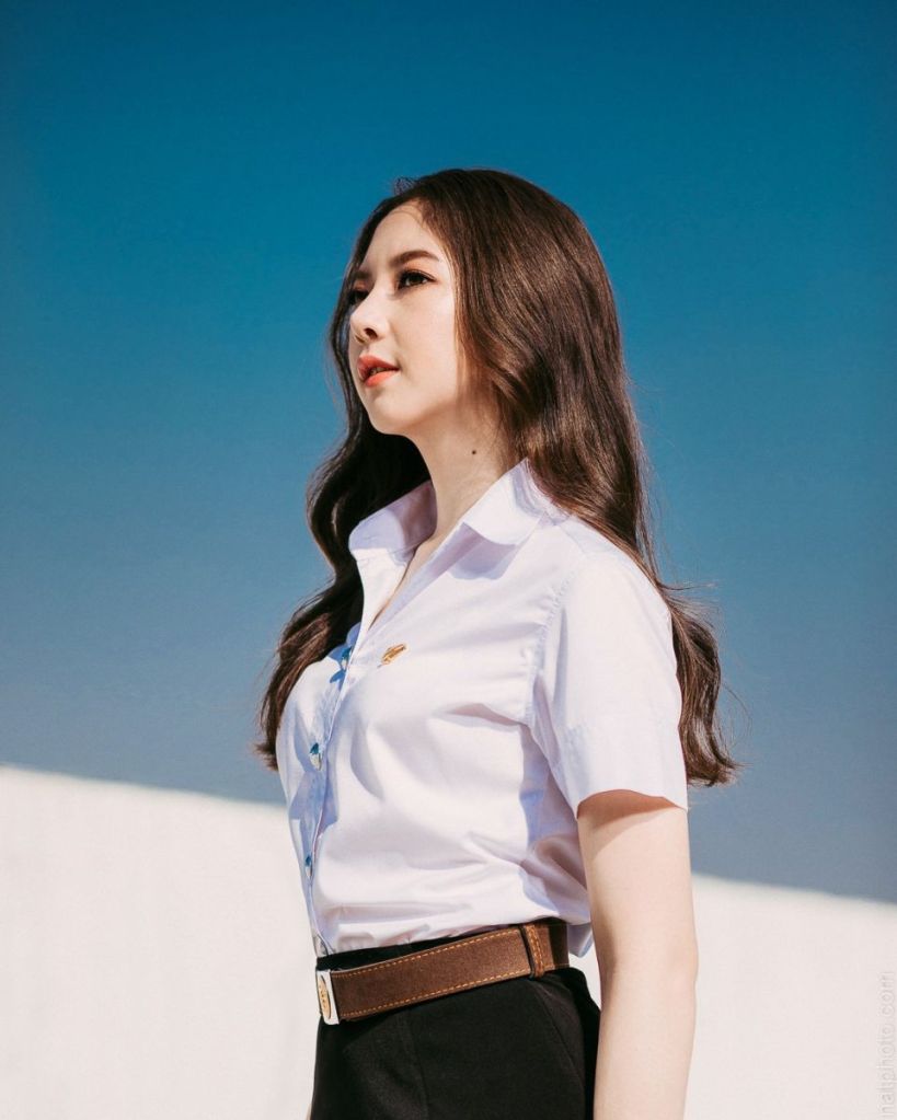 น้องโบ เพ็ญบุญญา จันทนสุรคน เชียร์ลีดเดอร์ มหาวิทยาลัยธรรมศาสตร์ รุ่นที่ 74